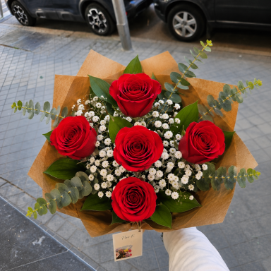 Ramo de 5 rosas 
